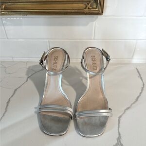 Schutz Silver Sandal - Heels